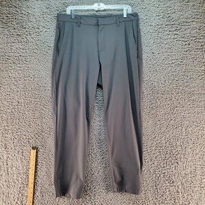 Fabletics Pants Mens 34x32 Gray Polyester Lightweight Track Athletic
